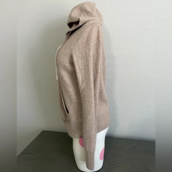 J crew cashmere zip up hooded sweatshirt S - Picture 2 of 7